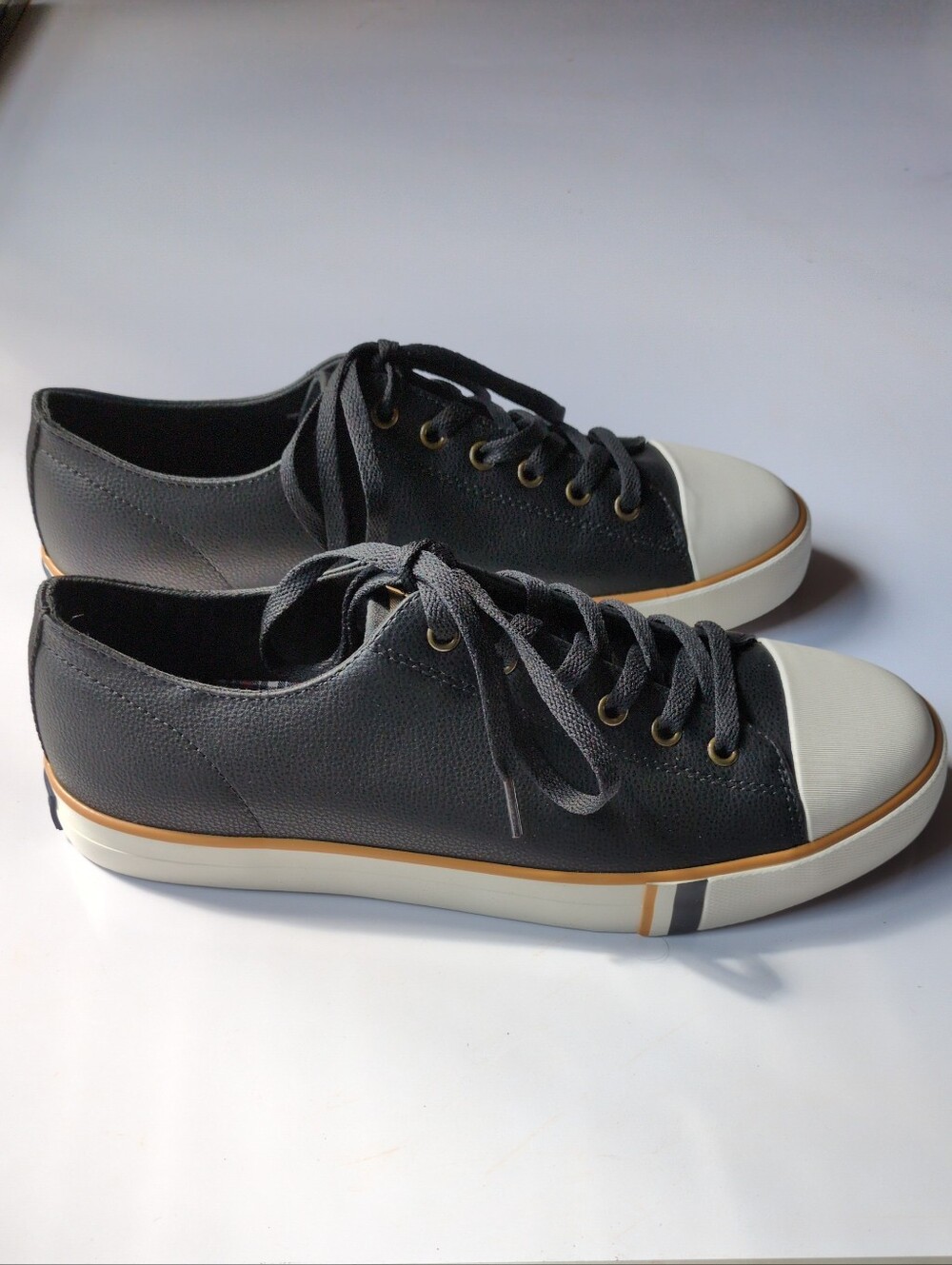 New Ben Sherman Men's Dorset Lo LX Black Sneakers Size 9